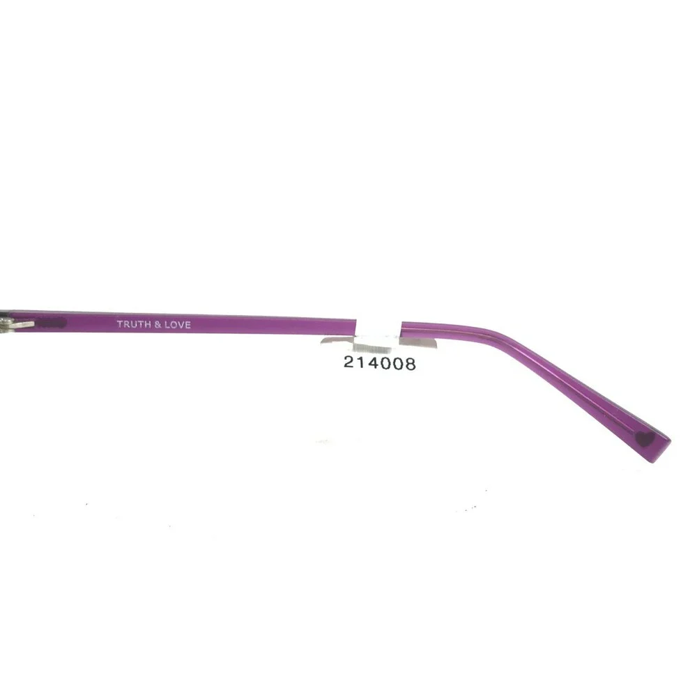 Truth & Love Eyeglasses Frames T & L 13 COL 80 Purple Cat Eye Full Rim 50-16-140